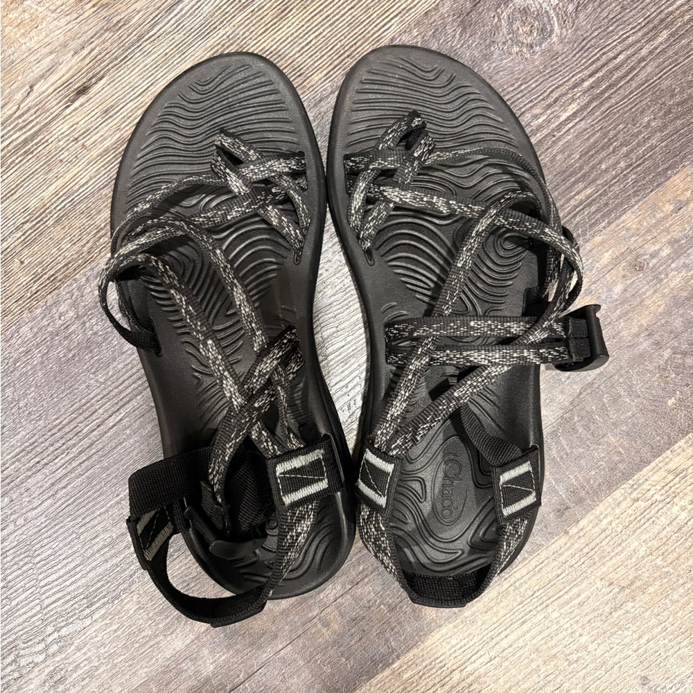 Black and Gray Chaco sandals women’s 8